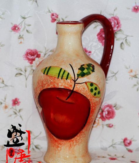  供应产品 深圳盛唐时代文化传播 陶瓷油壶 彩绘油壶